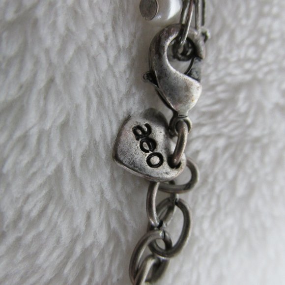 AEO Two Necklaces Faux Moonstone Pendant Necklace and Faux Pearl Choker - Picture 6 of 8